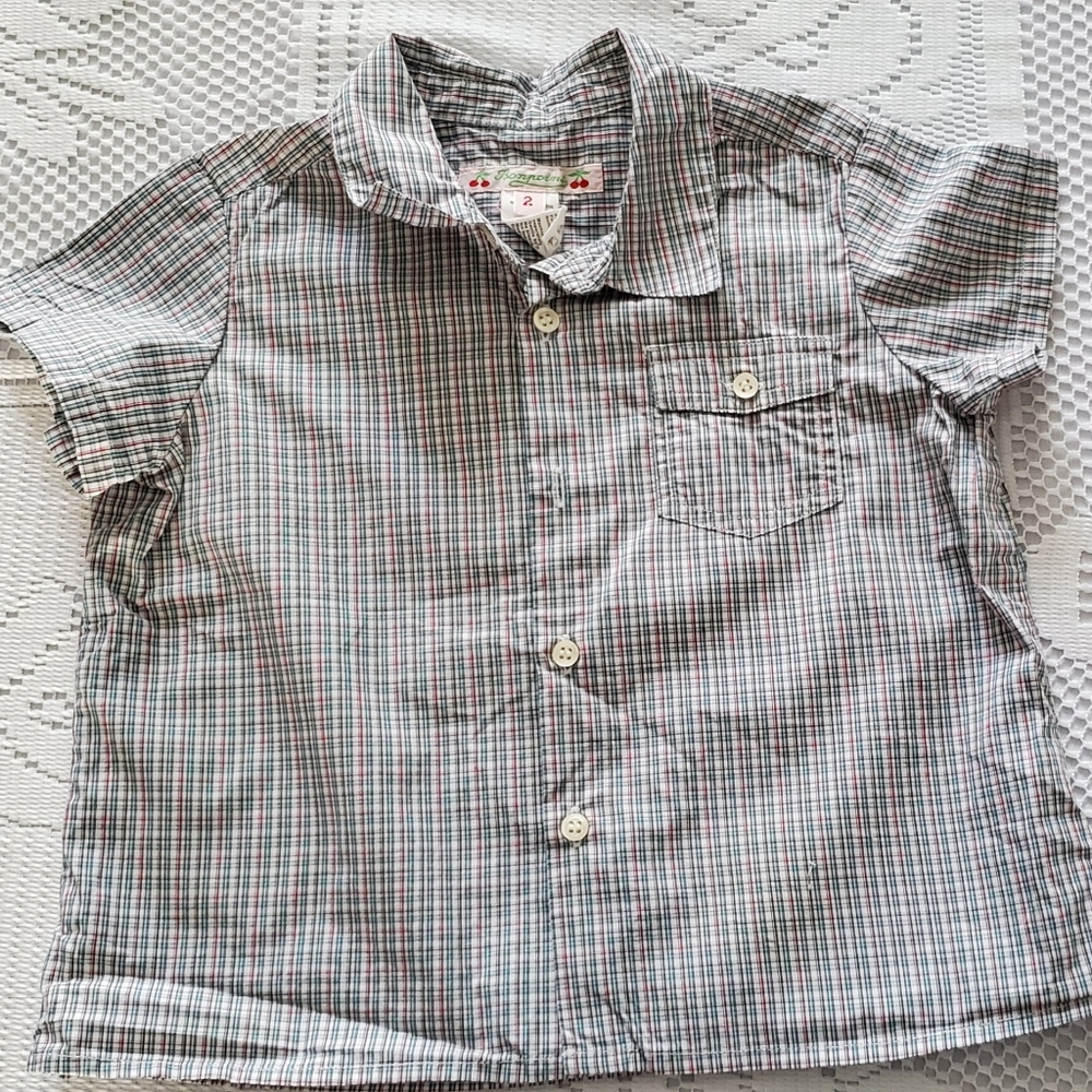 Bonpoint 🍒 button down collared top, unisex